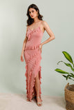 Italian Tiered Ruffled Maxi Dress