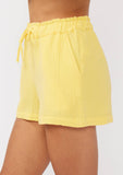 Samantha Drawstring Cotton Shorts with Pockets
