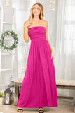 The Maddy Tube Solid Ruffled Maxi