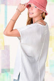 Lucy Loose Fit Gauze Short Sleeve Top