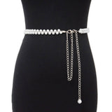 Pearl String Chain Belt
