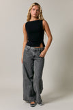 Bennie Button Sleeveless Knit Top