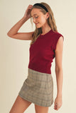 Game Day Rib Neck Knit Sweater