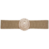 Woven Round Metal Stretch Belt