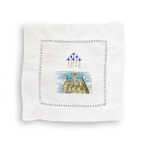 Dock with The Blues: Brass Ornament / 3” x 3”