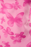 Butterfly Kisses Bias Midi Slip Dress - Fuchsia