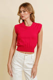Game Day Rib Neck Knit Sweater