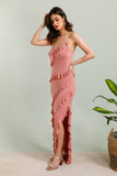 Italian Tiered Ruffled Maxi Dress