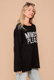 Mimosas Please Sweater - Ivory/Black