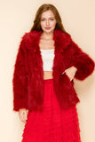 Sarah Jessica Minky Fur Jacket