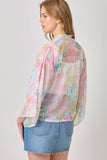 Mystree Print Mix Kimono