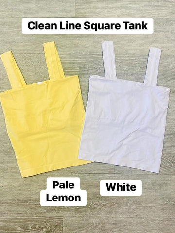 Simply Niki Clean Line Square Tank Top - One Size
