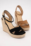 Lorita Cross Strap Espadrilles Wedge