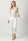 Mystree Flutter Crochet Sleeve Sweater