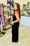 Serena Smocked Strapless Jumpsuit