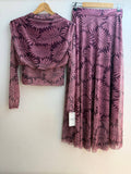 Italian Printed Tulle Top and Skirt Set