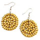 Sachi Chromatic Hues Circle Earrings  - Yellow
