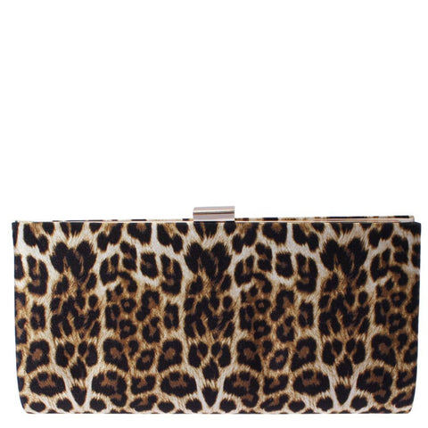 Sally Leopard Clutch