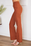 Venti6 Side Zipper Flared Dress Pants