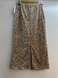 FINAL SALE Italian Holiday Sequined Velvet Midi Skirt