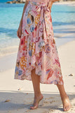 Amara Starfish Mar Print Wrap Skirt