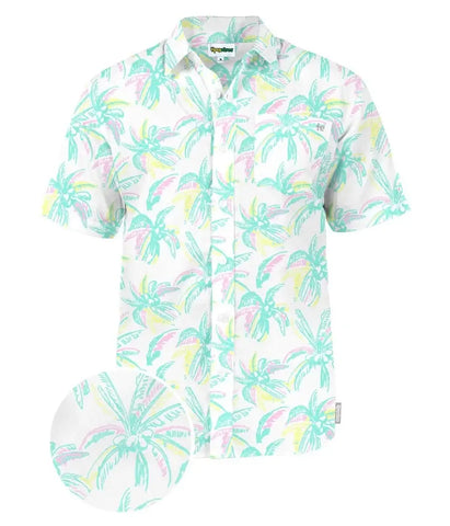 Vibrant Vacation Hawaiian Shirt - Men's Tropical Button Down