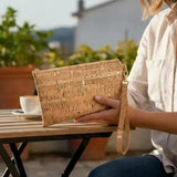 Cork Simple Wristlet | Gold Flecked Cork