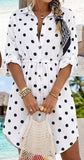 Italian Polka Dot Gauze Cotton Dress