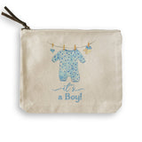 Baby Boy Clothing with “It's a Boy” Dishtowel