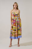 Senia Midi Dress Talmar Postcard- Multi