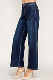 Petra High Rise Patch Pocket Wide Leg Jeans