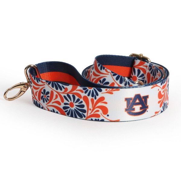 Auburn Tigers Floral Purse Strap – 1.5"