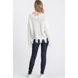 90’s Destroyed V-Neck Sweater