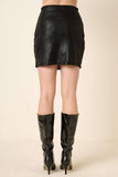 Rock N’ Roll Metallic Mini Skirt