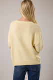Round Neck Sardines Sweater Top- Melange