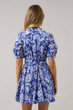 Viry Floral Wenda Pleated Mini Dress