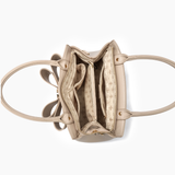 Poppy Bowtie Top Handle Satchel Bag - White