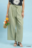 Lisa Striped Wide-leg Pants