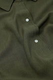 The Q2 Button Up Polo Blouse- Khaki