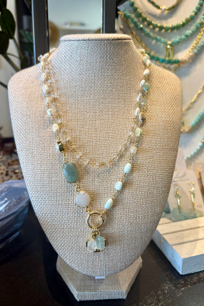 Drift by JenG Necklace: 14Kt Gold Fill 36” Double Wrap