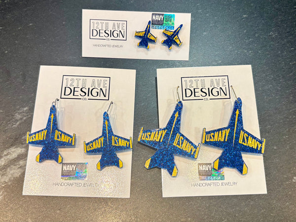 Blue Angels Licensed Earrings