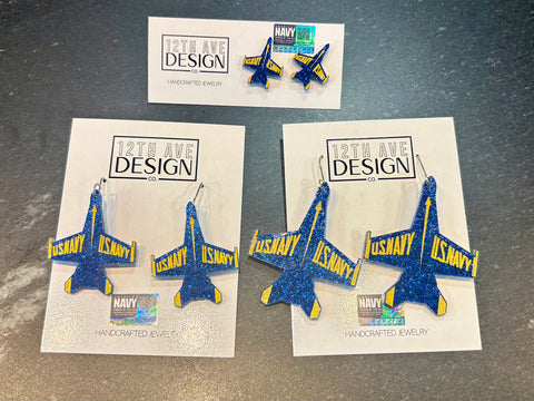 Blue Angels Licensed Earrings