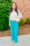Italian Pleated Wide Legs Pants -One Size