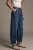 The Q2 Wide Leg Jeans- Blue