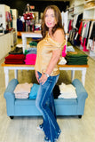 The Dropped Shoulder Short Sleeve Satin Top