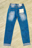Q2 Washed Effect Push-Up Skinny Jeans - Blue