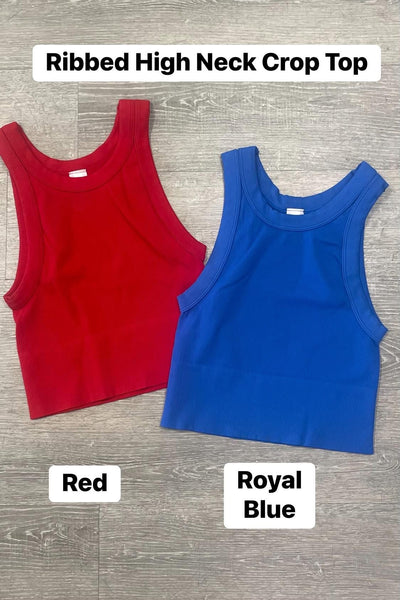 Simply Niki Cable High Neck Crop - One Size