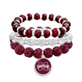 Game Day Amanda Stack Crystal Bracelet Set
