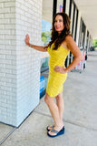 Cotton Ruched Casual Dress with Adjustable Straps