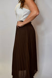 Amore Long Pleated Skirt